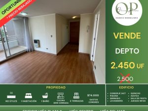Se Vende Depto 1h1b Viña plaza 2, Centro de Viña del mar