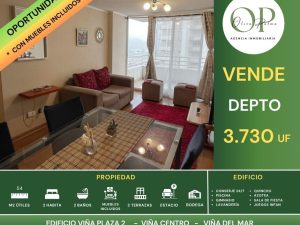 Se Vende Depto 2h2b+b+E, Viña Plaza 2, Viña centro, Viña del mar