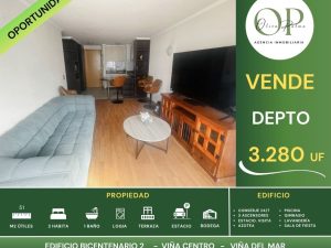 Se Vende Depto 2h1b+b+E, Bicentenario 2, Viña del mar