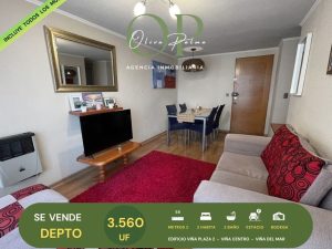 Se Vende Depto 2h2b+b+e, Viña Plaza 2, Viña Centro